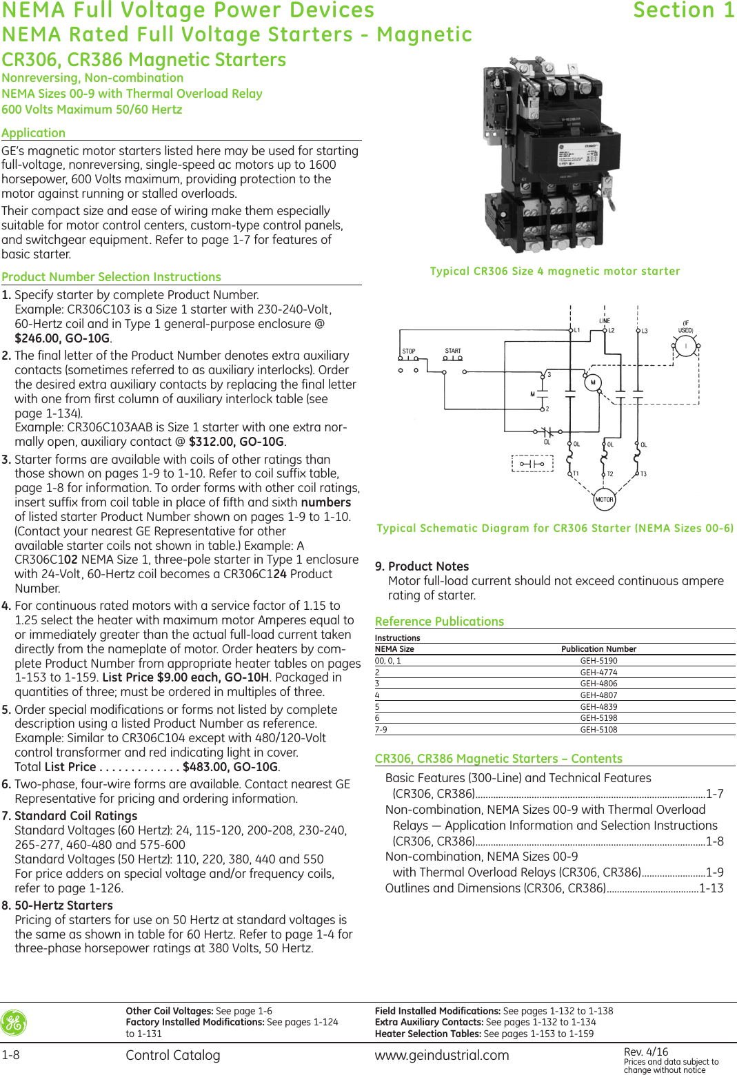 Ge Control Catalog Section 1 154217