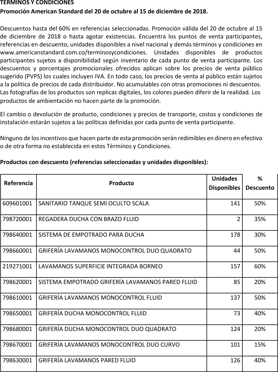 TYC AMERICAN STANDARD