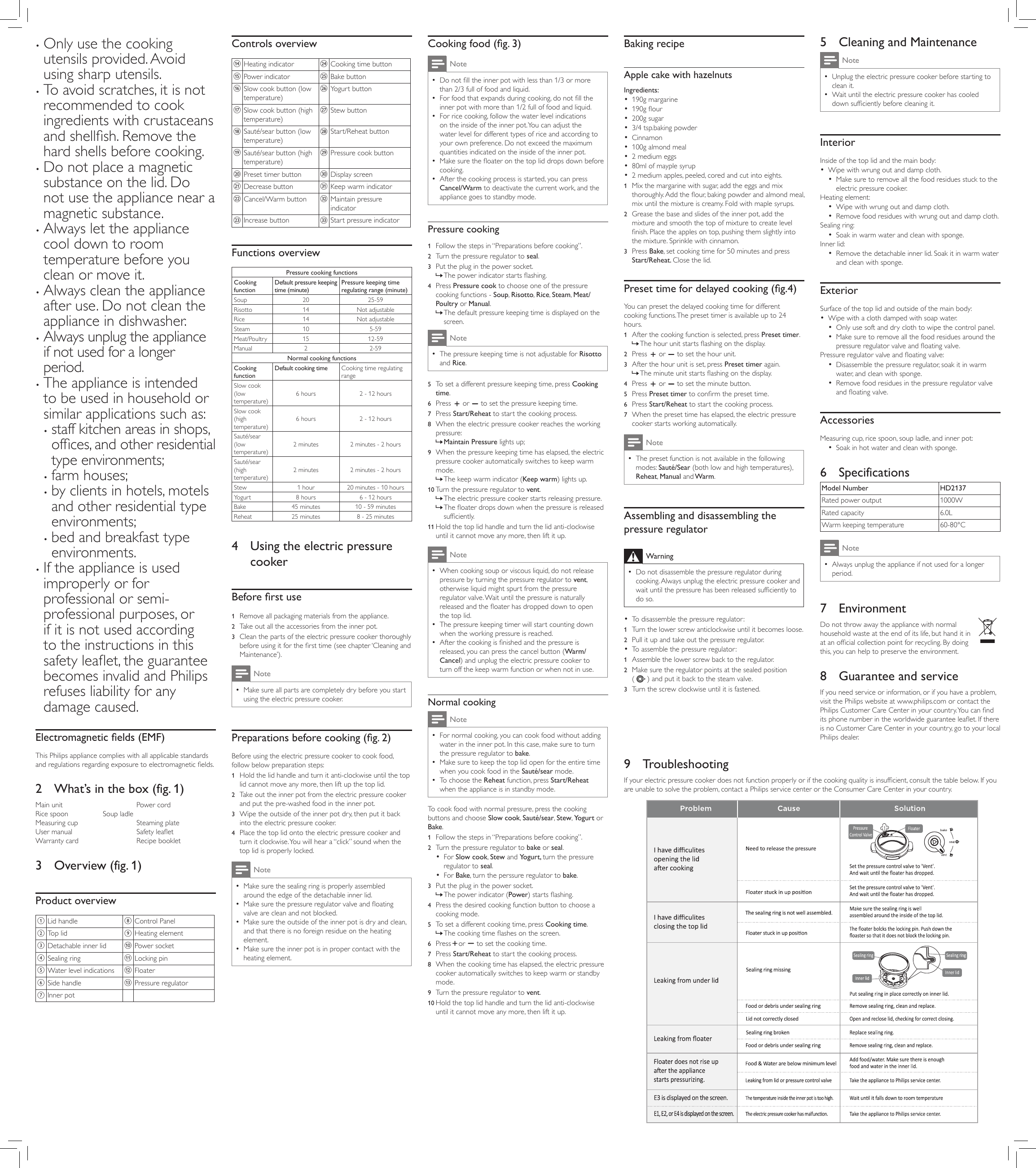Philips HD2137 User Manual 72 Dfu Eng