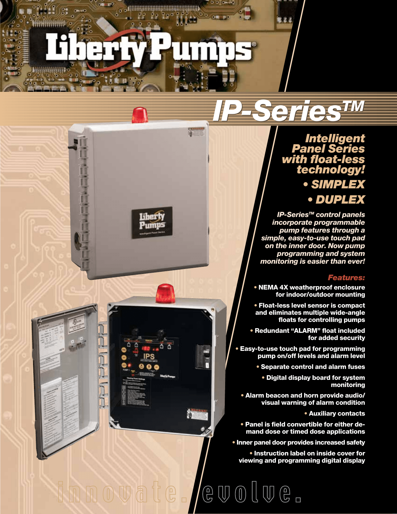 1310 1 Liberty Ip Control Panel Brochure User Manual