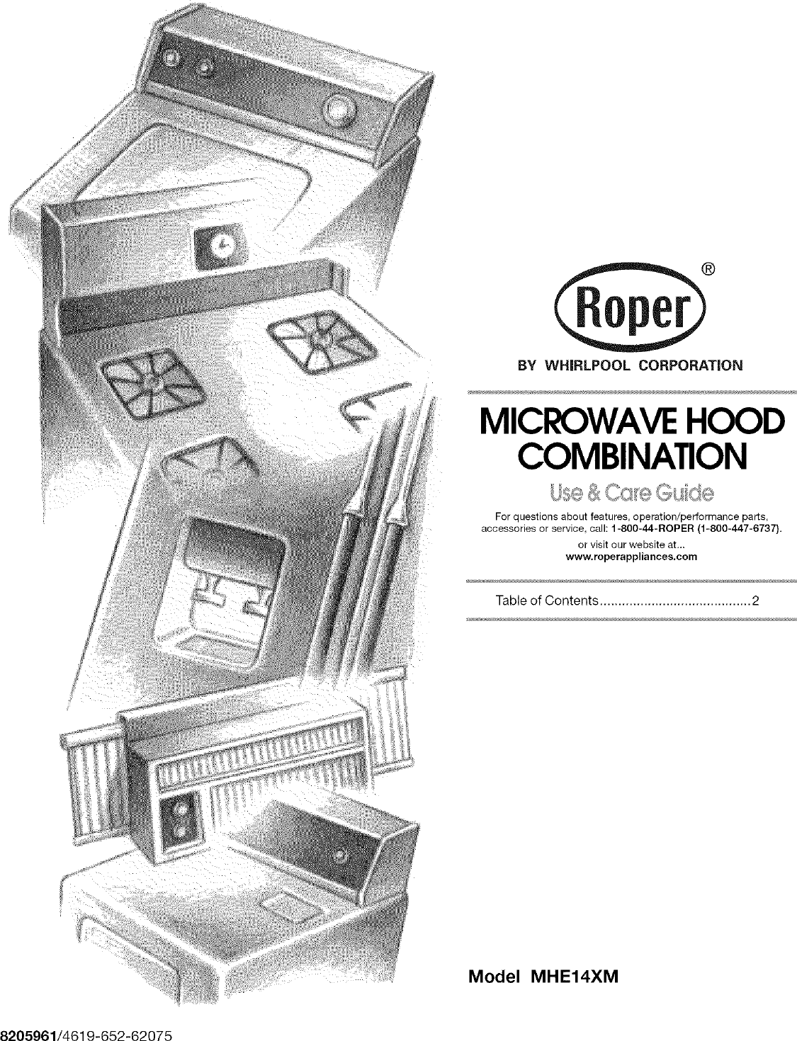 ROPER Microwave/Hood Combo Manual L0604720