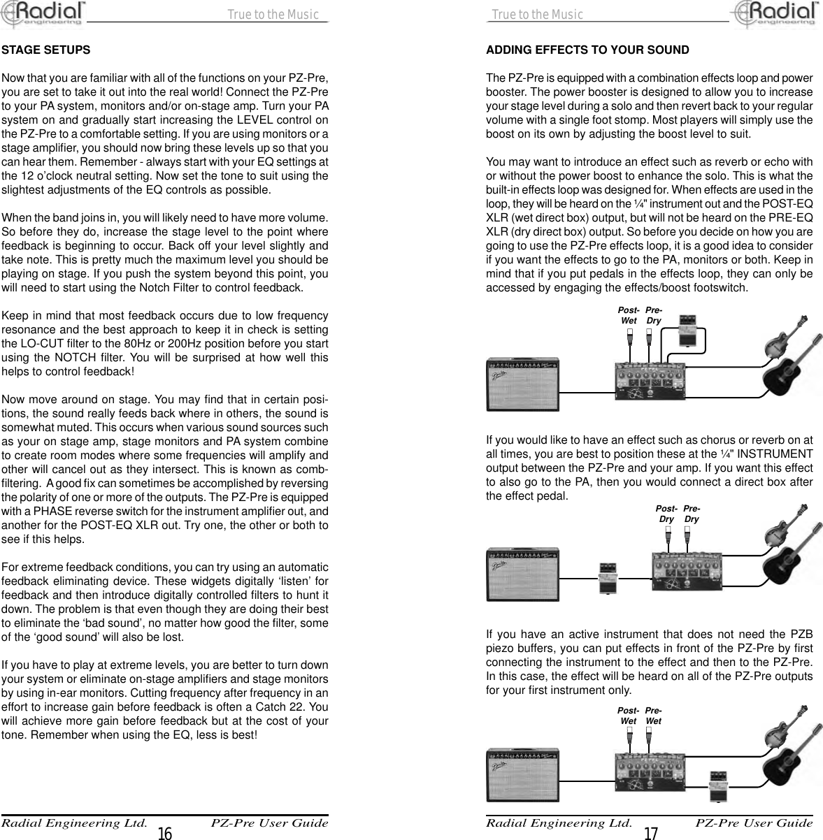 Radial Engineering Pz Pre Users Manual v5