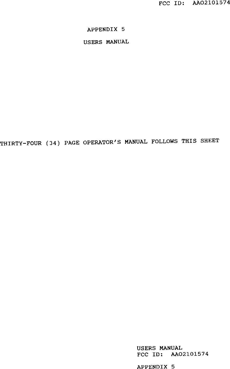 Radio Shack 2101574 User Manual 30720