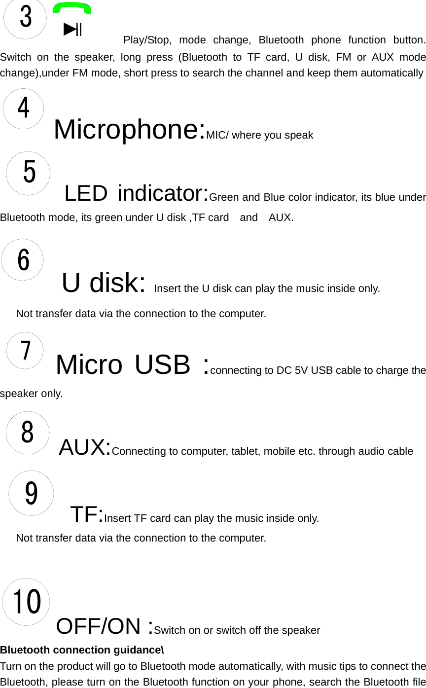 SENTRY SPBT2 Bluetooth Speaker User Manual SPBT2 1