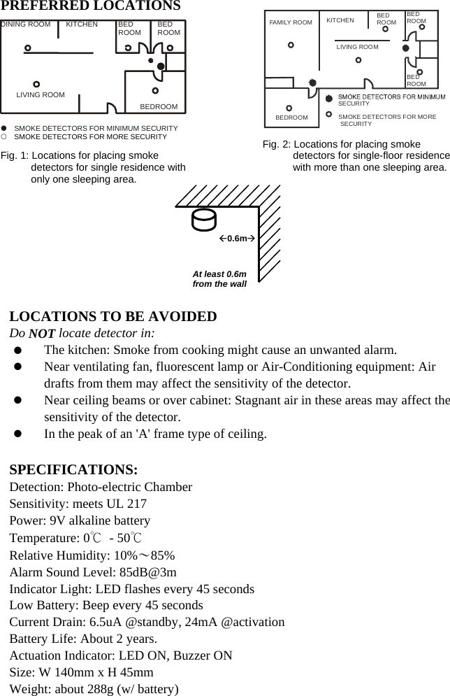Scientech Electronics SM3 Smoke Detector User Manual