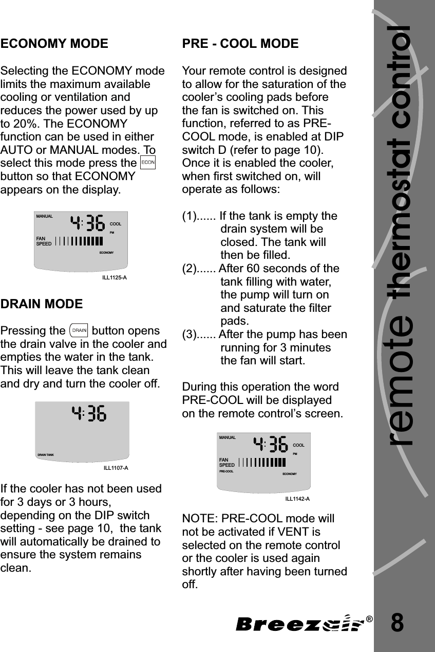 Seeley ELITE Wireless air conditioning plant control system. User Manual Breezair Freedom Owners