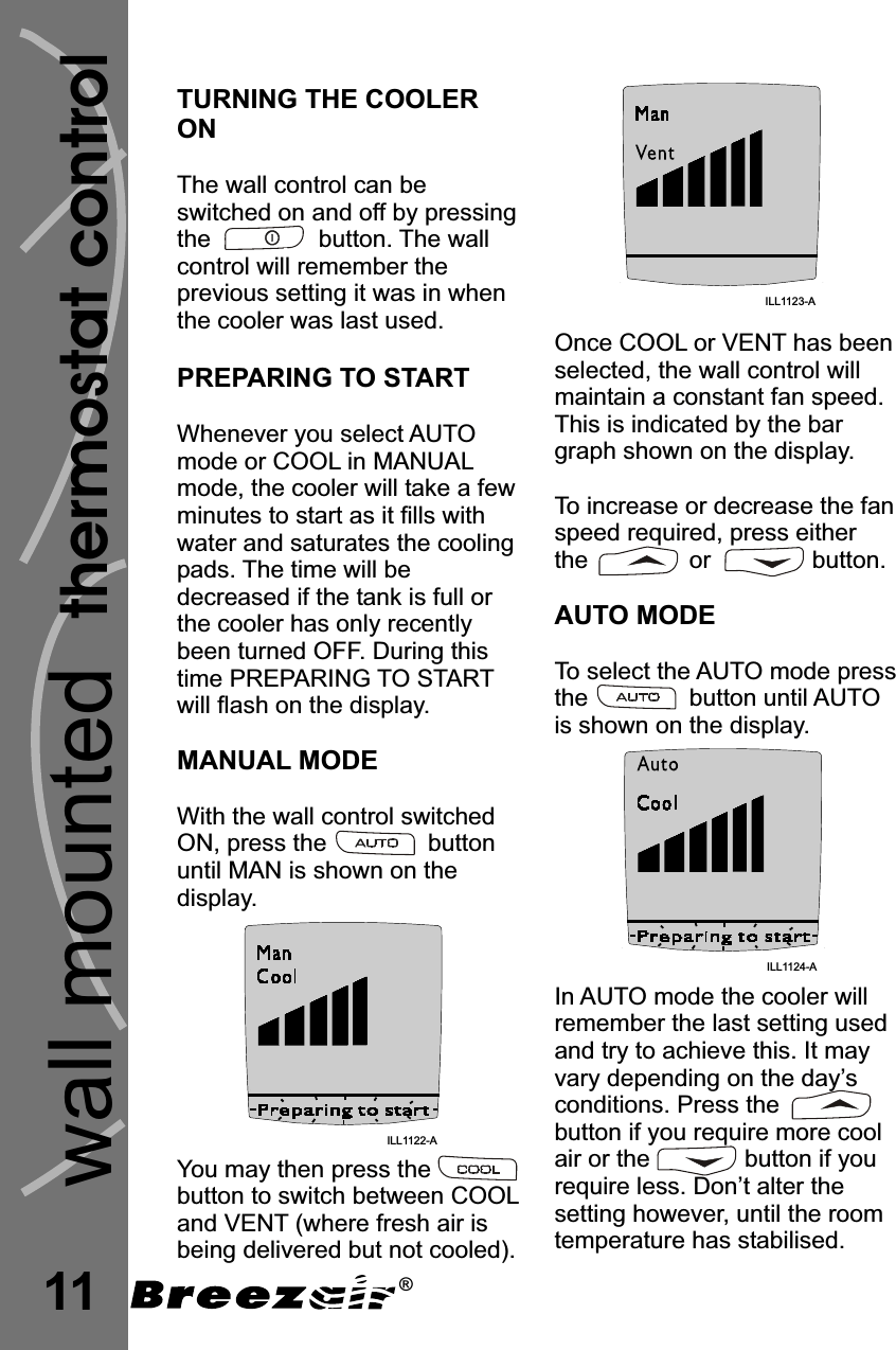 Seeley SIA06 Remote control transmitter User Manual Breezair Freedom Owners Manua