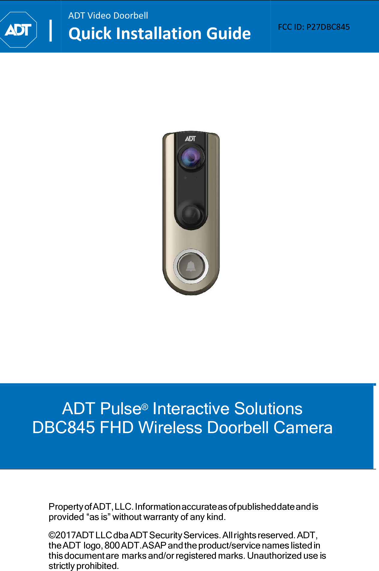Wireless Doorbell User Manual