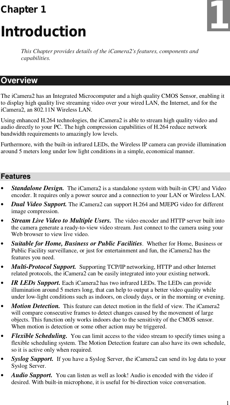 Sercomm ICAMERA2 Wireless Network Camera User Manual iCamera2 Manual v1 1