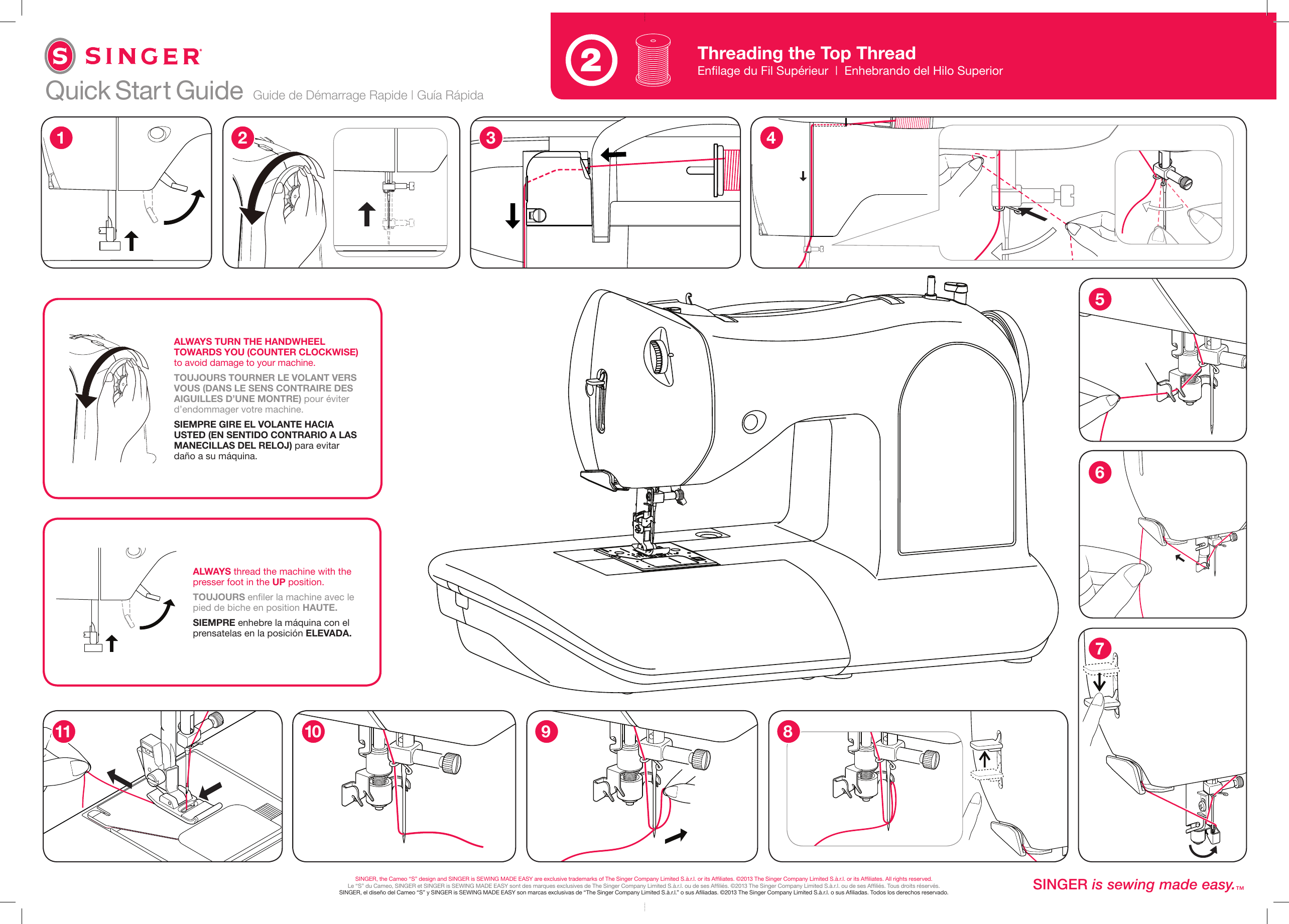 Singer 1 One Quick Start Manual