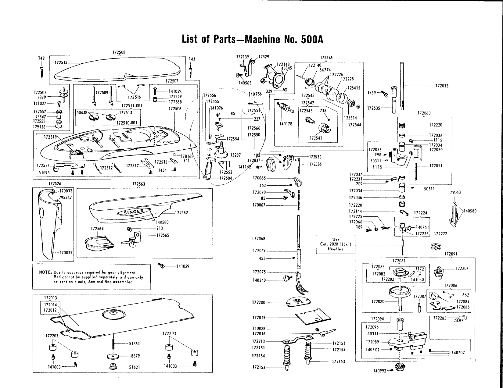 Singer 500A Users Manual