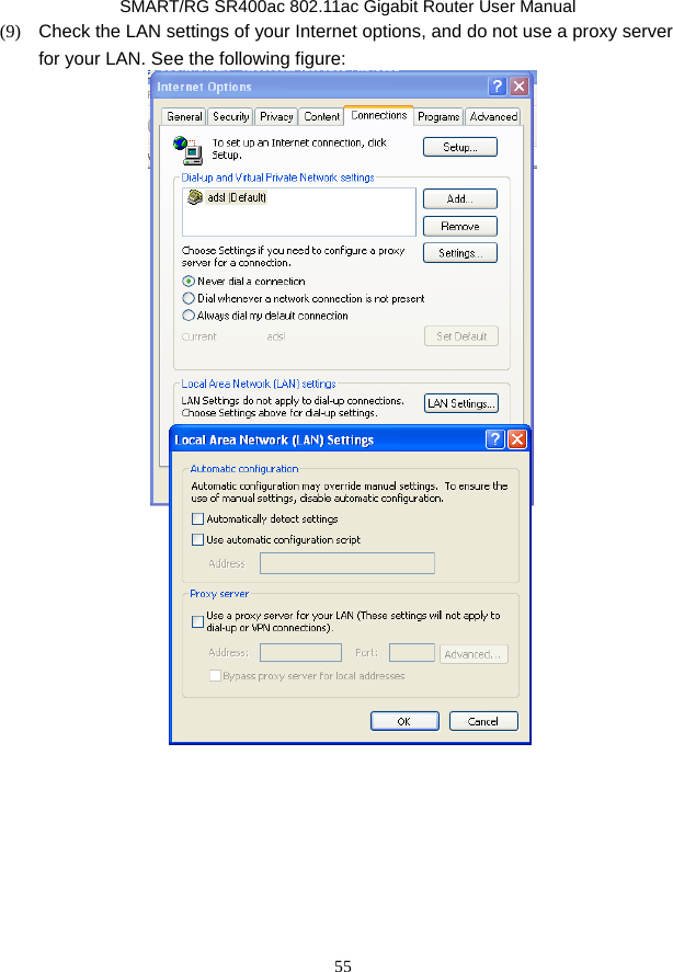 SmartRG SR400AC 802.11ac Gigabit Router User Manual