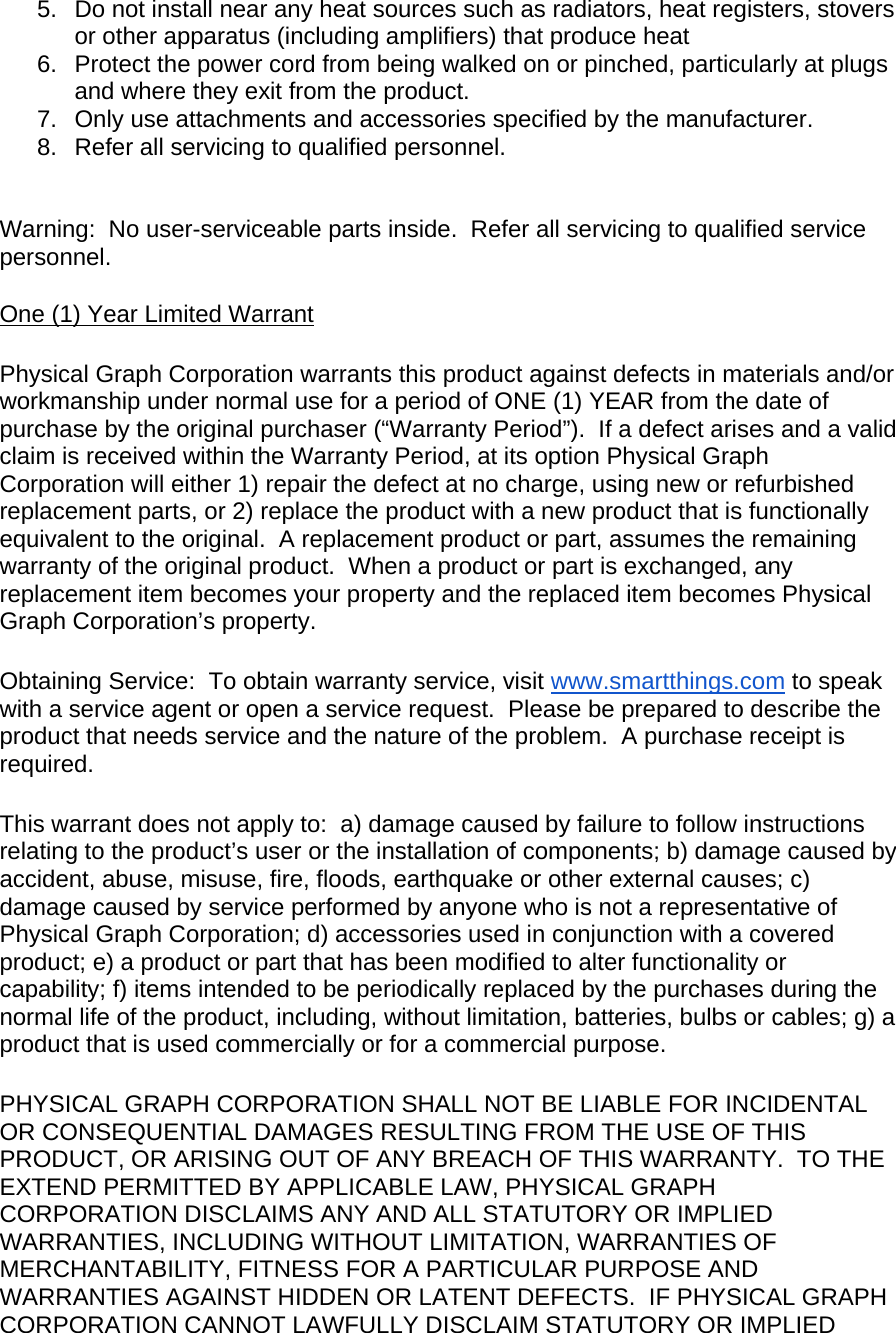 SmartThings STSSST001 SmartTag with Presence, Temperature and