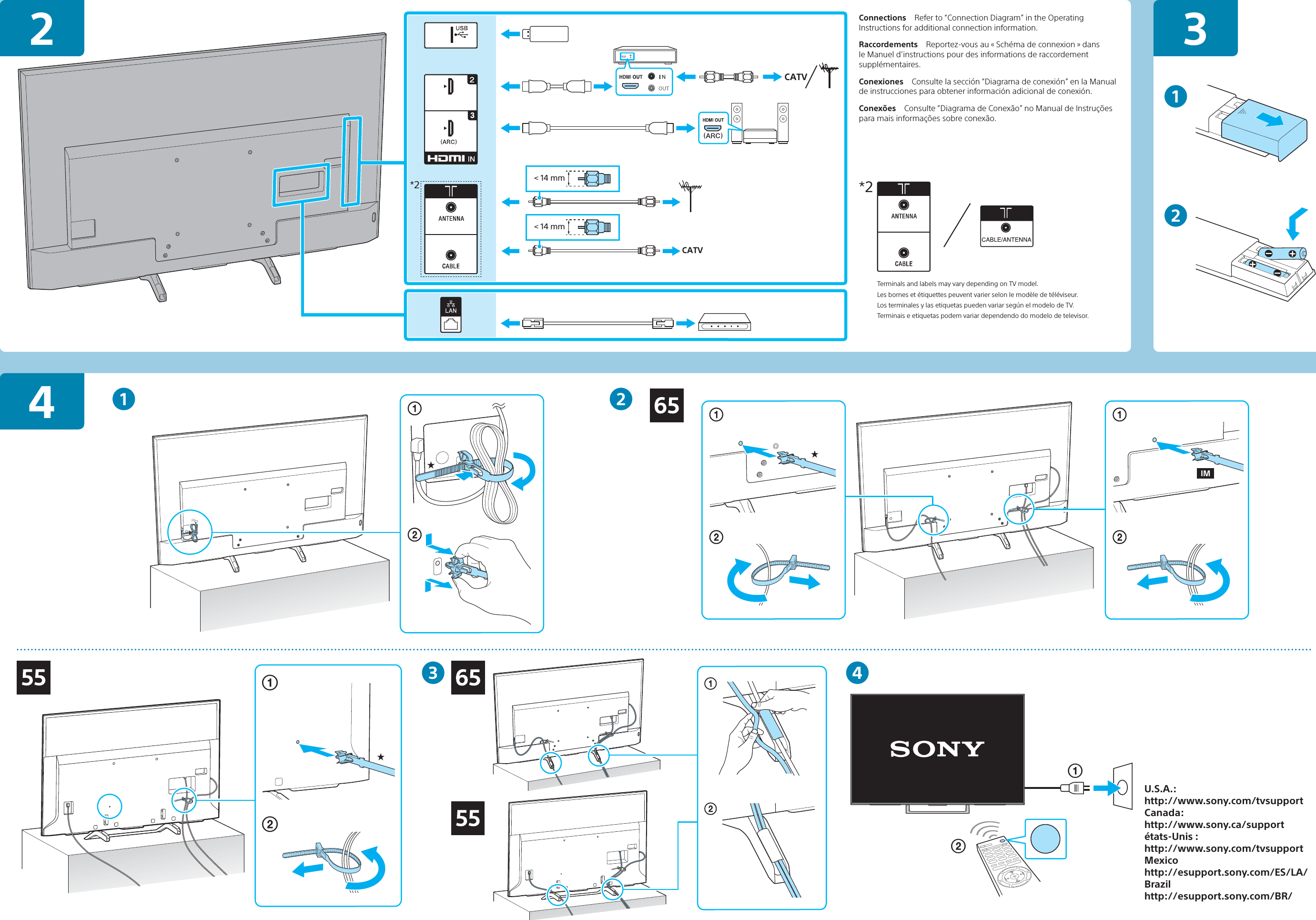 Sony KD 55X720E User Manual Setup Guide 4692527111
