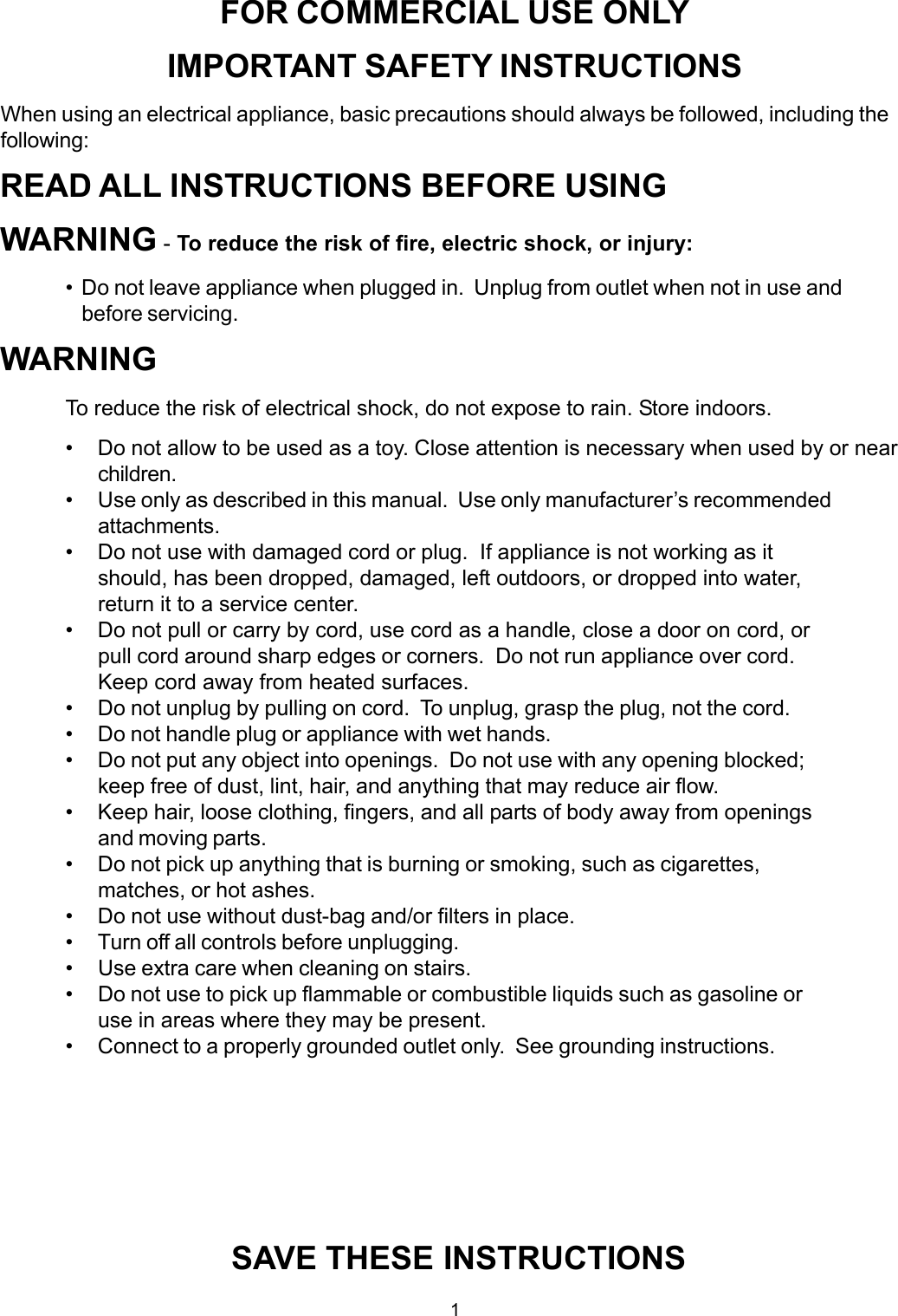 985808, Ambass JR .p65 Minuteman ambassador carpet extractor parts and
