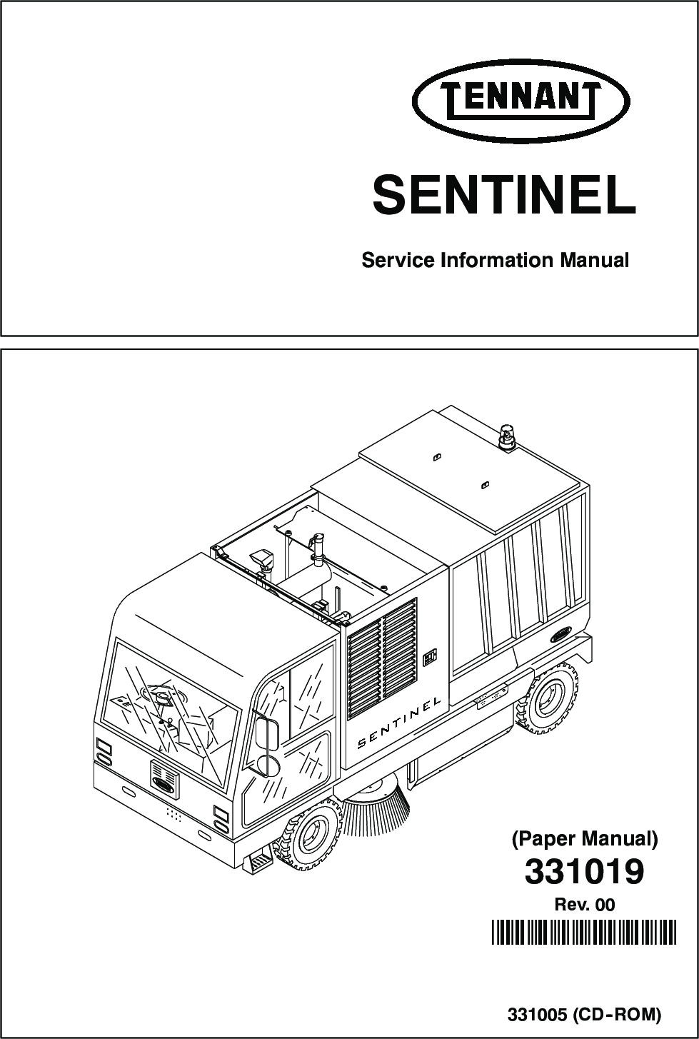 Sentinel Service Manual Tennant rider floor sweeper