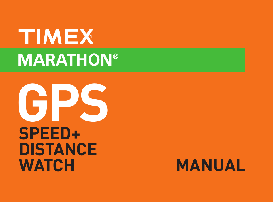 Timex Marathon Watch User Manual