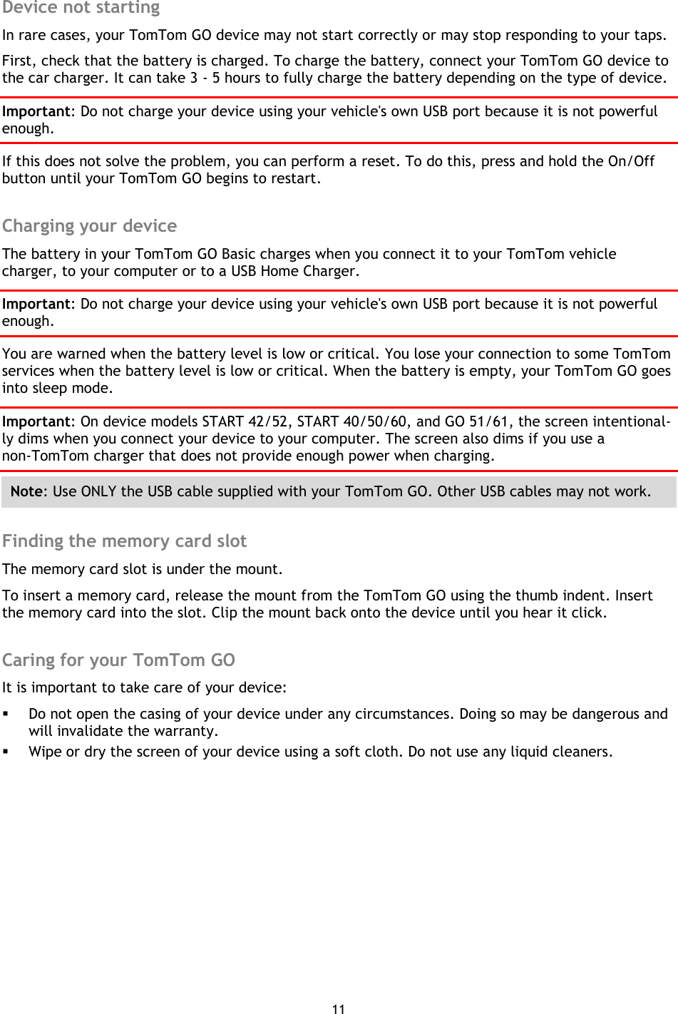TomTom 4BA63 GPS Navigation System with WLAN and BT/BLE User Manual
