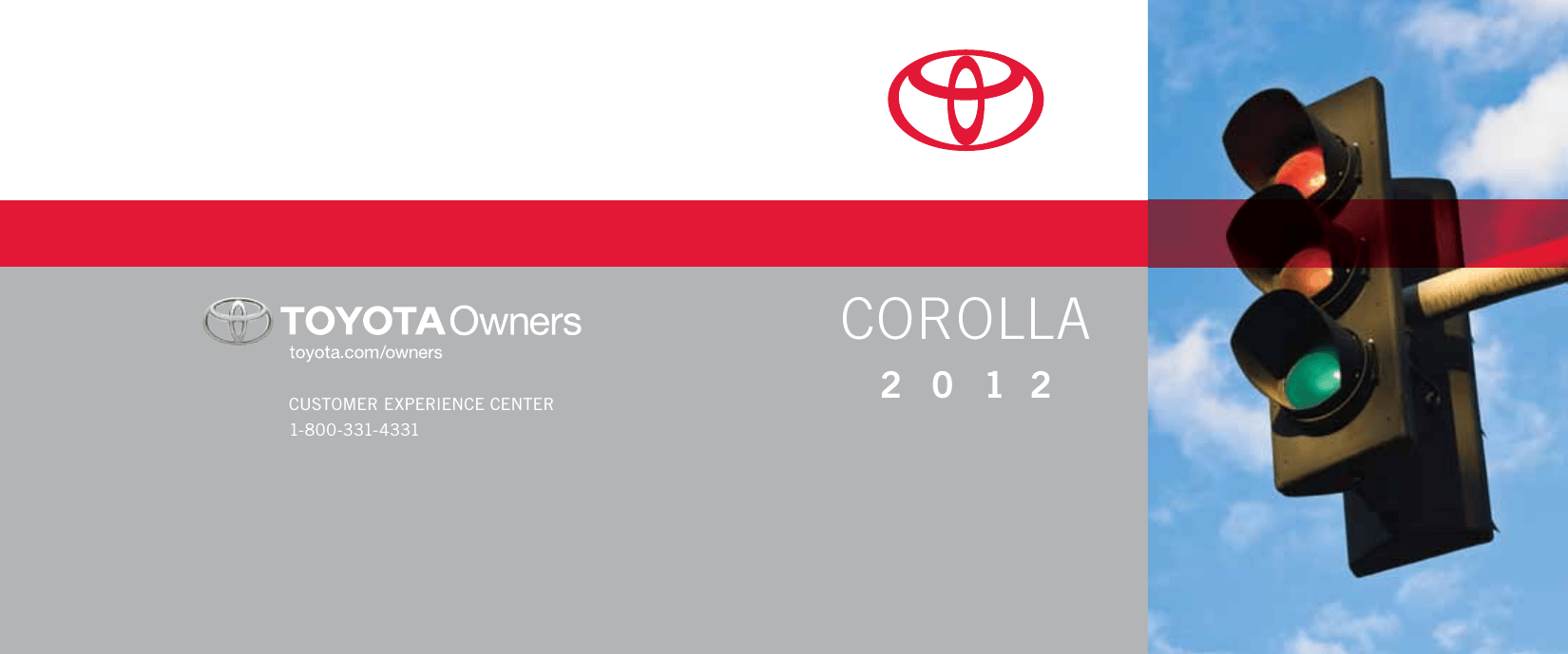 Toyota 2012 Corolla Reference Guide