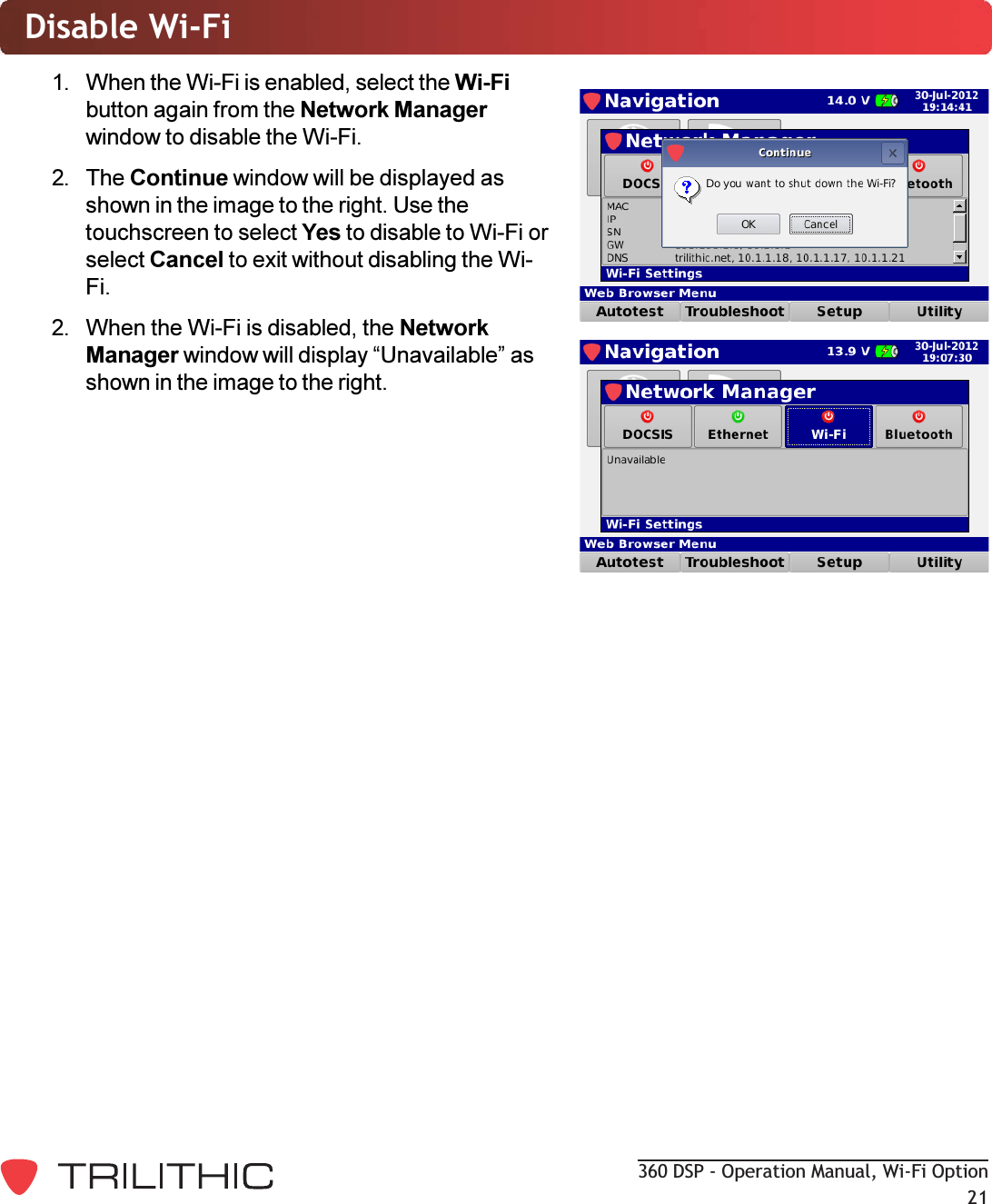 Trilithic 360DSP Cable Installer Meter with Wi-Fi User Manual Seeker