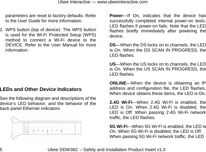 Ubee Interactive DDW36C Wireless Cable Modem User Manual