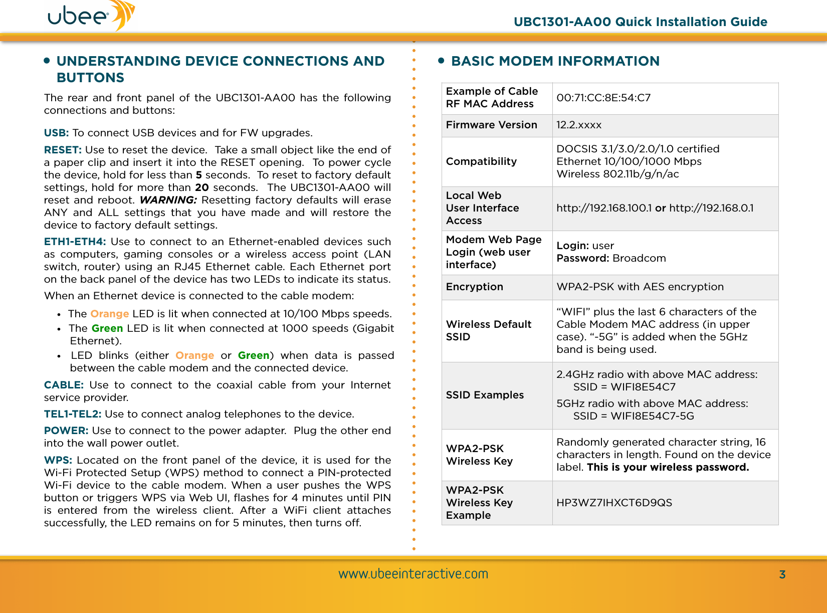 Ubee Interactive UBC1301 Wireless eMTA User Manual rev