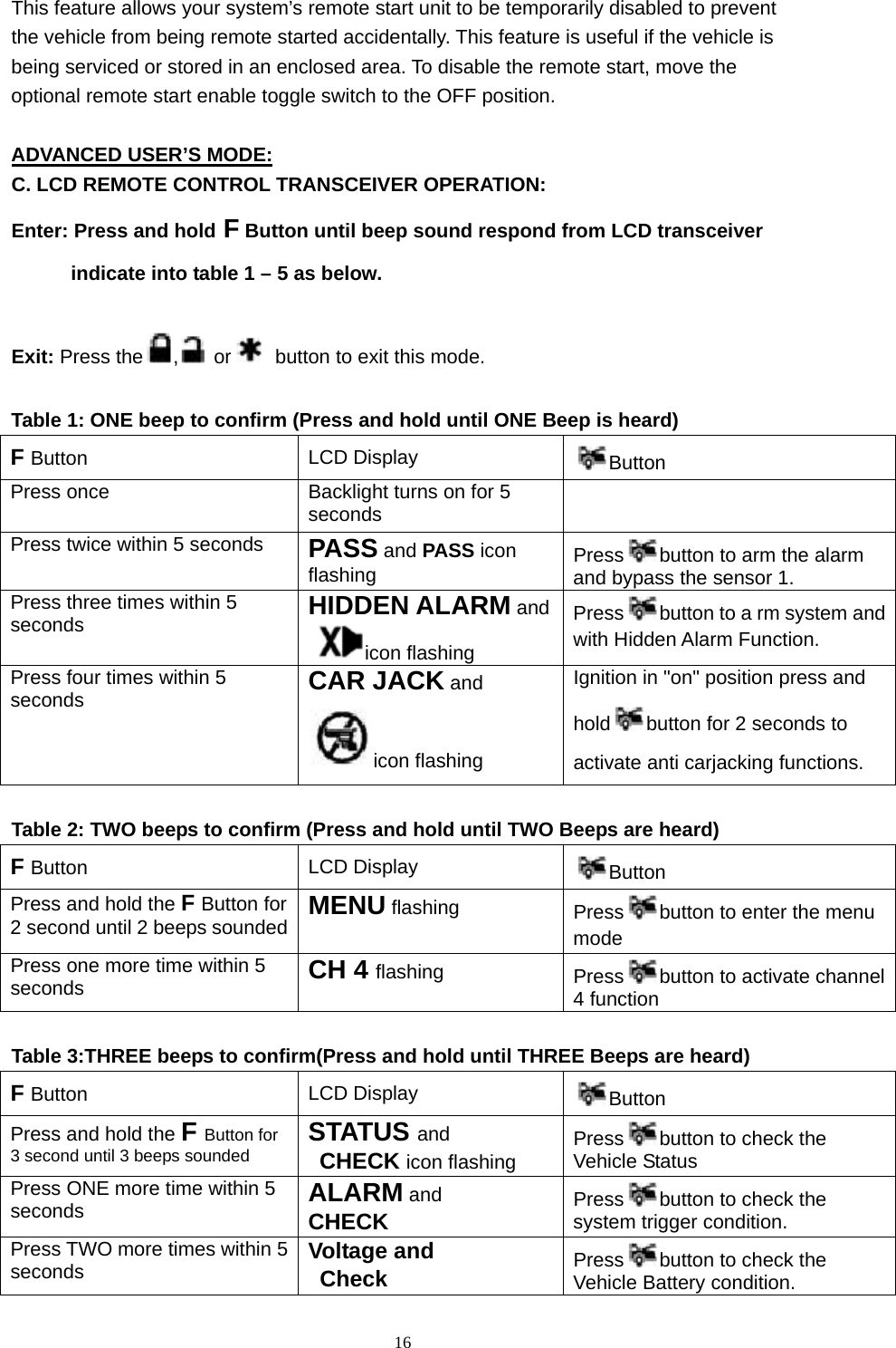 Universal Electronics UNI2 LCD REMOTE CONTROL TRANSCEIVER User Manual