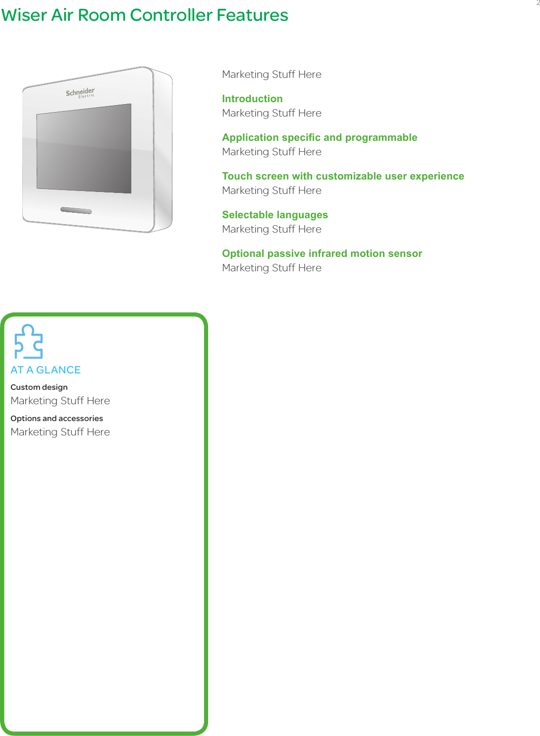 Viconics Electronics WIS Thermostat User Manual