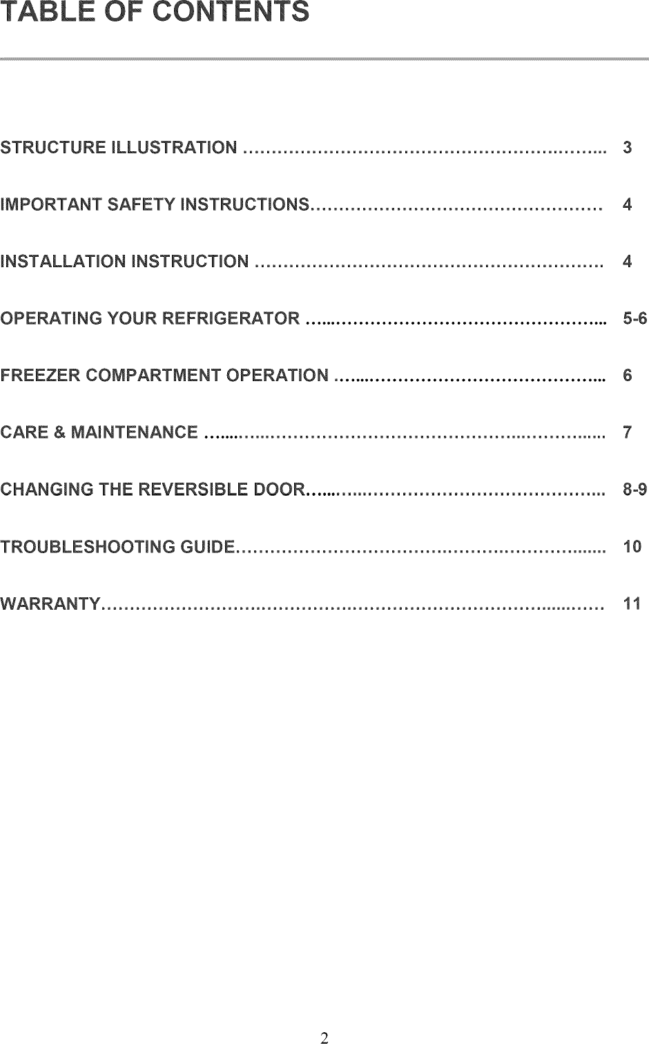 Vissani HMDR1030WE User Manual REFRIGERATOR Manuals And Guides 1401121L
