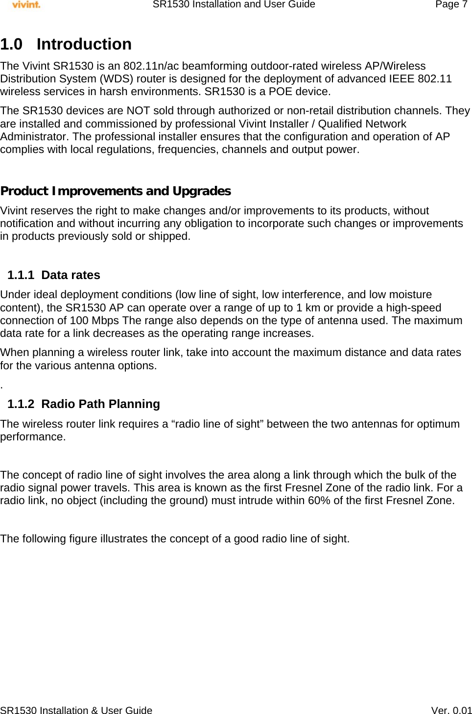 Vivint AP03 Indoor/Outdoor Wireless Access Point User Manual