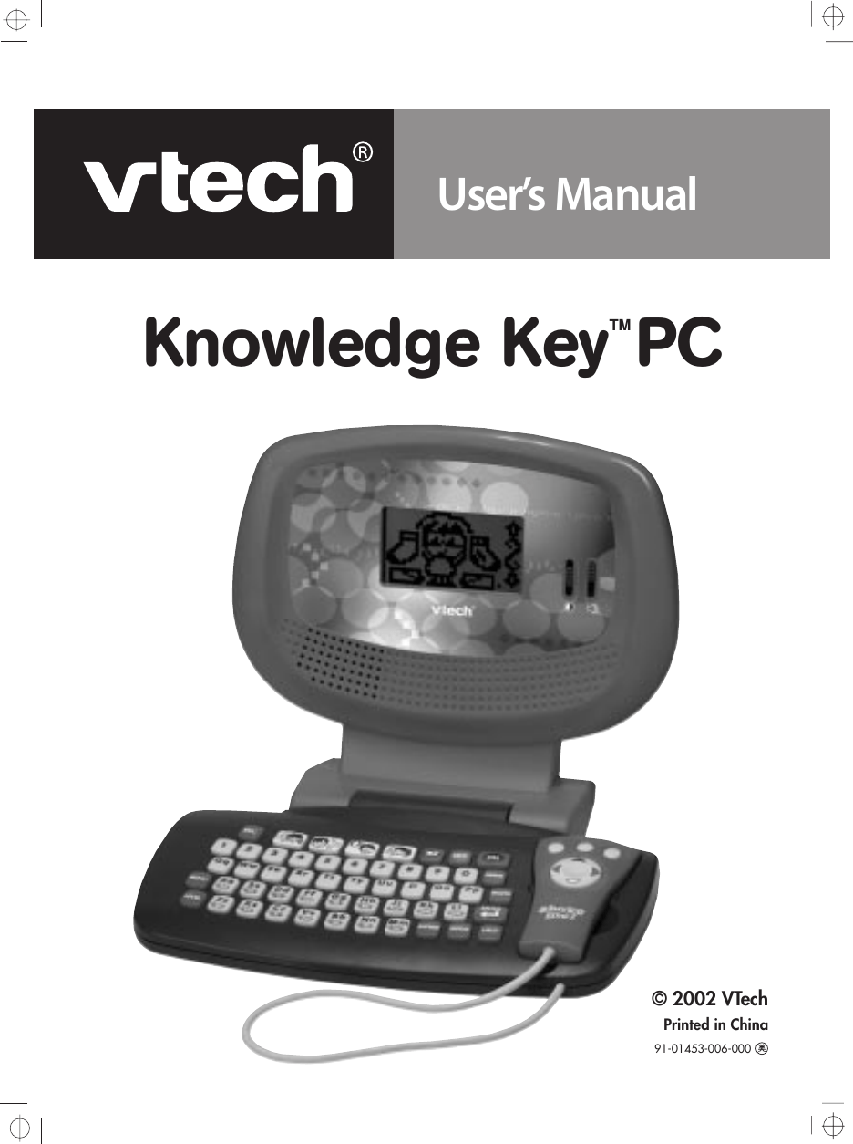 Vtech Knowledge Key Pc Owners Manual