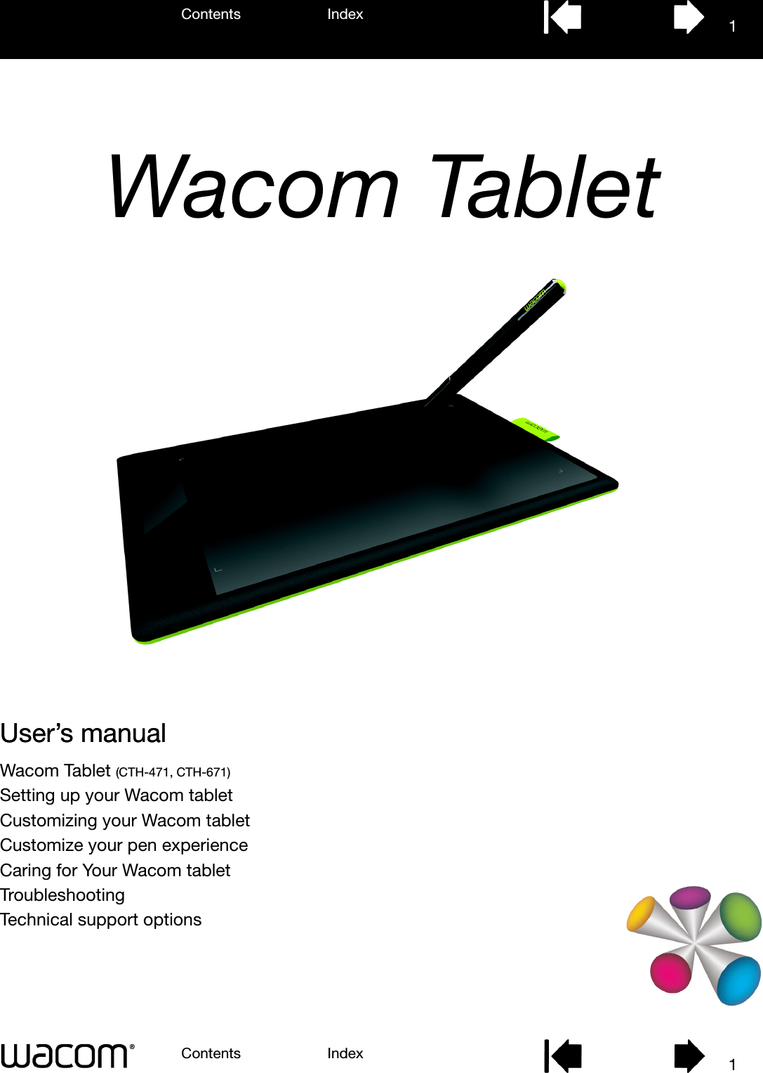 Co CTL671 Pen Tablet User Manual Tablet User s Manual
