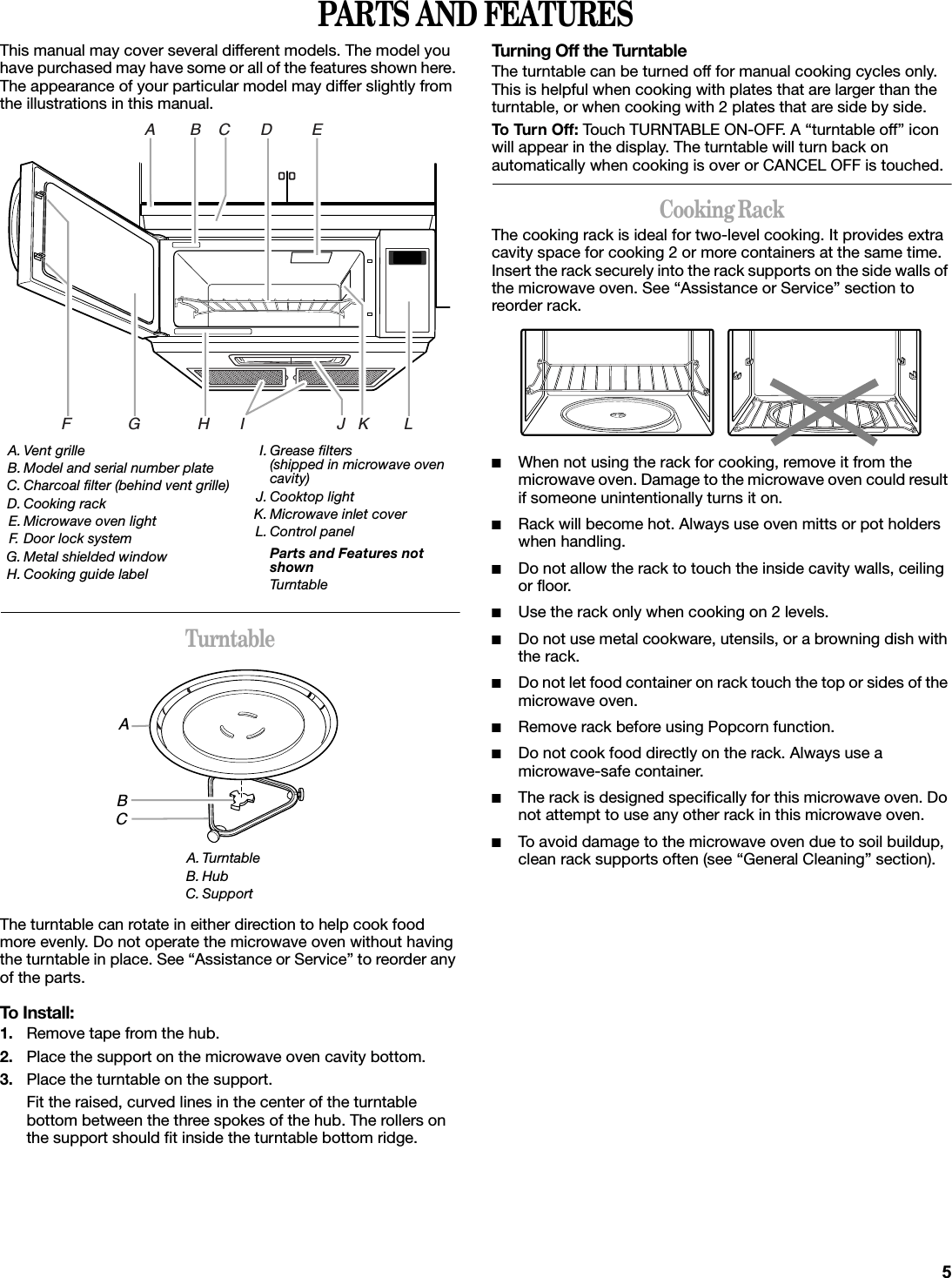 Whirlpool Microwave Development RED199X1 Microwave Oven User Manual