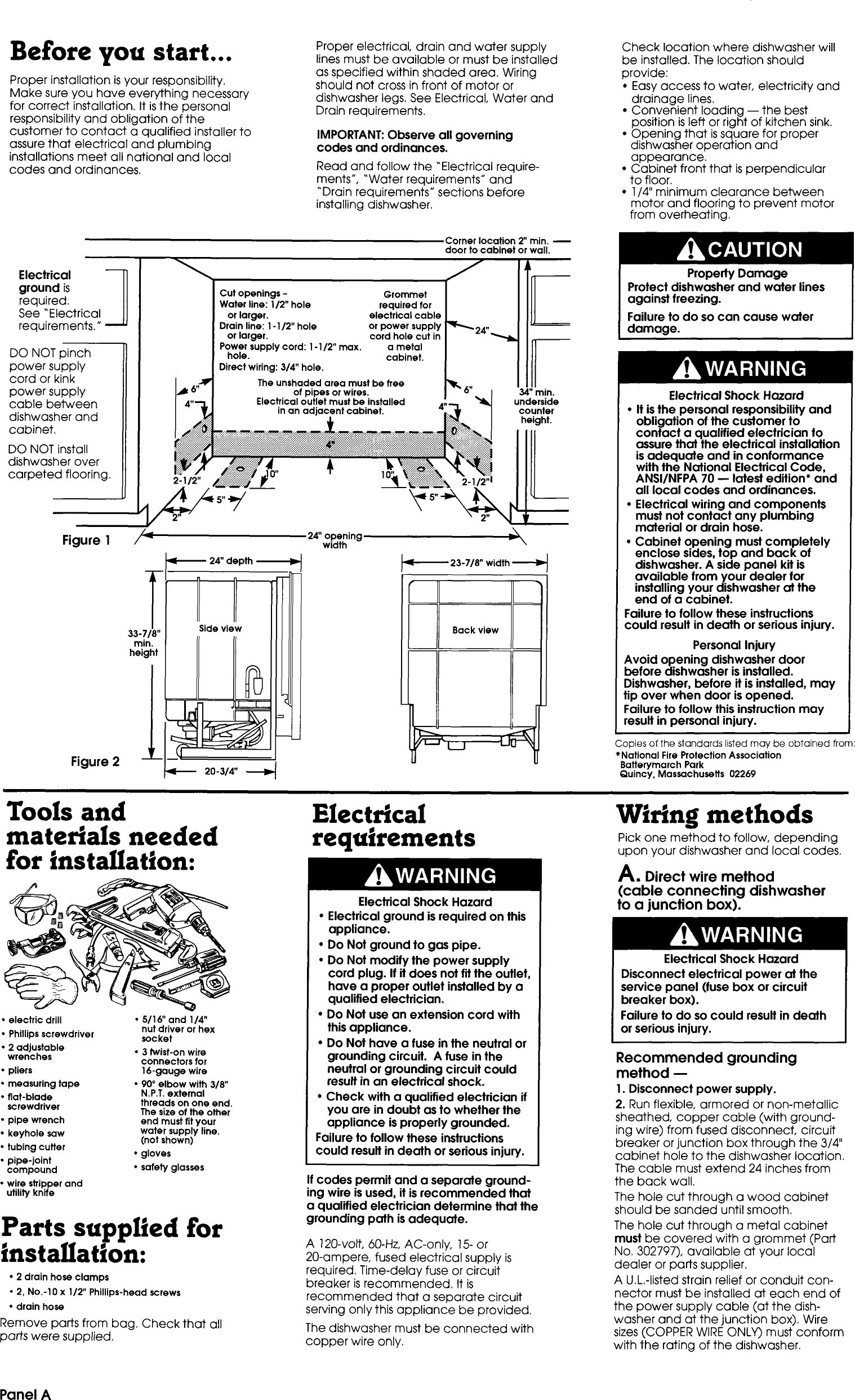 Whirlpool DU920QWDB2 User Manual UNDER COUNTER DISHWASHER Manuals And