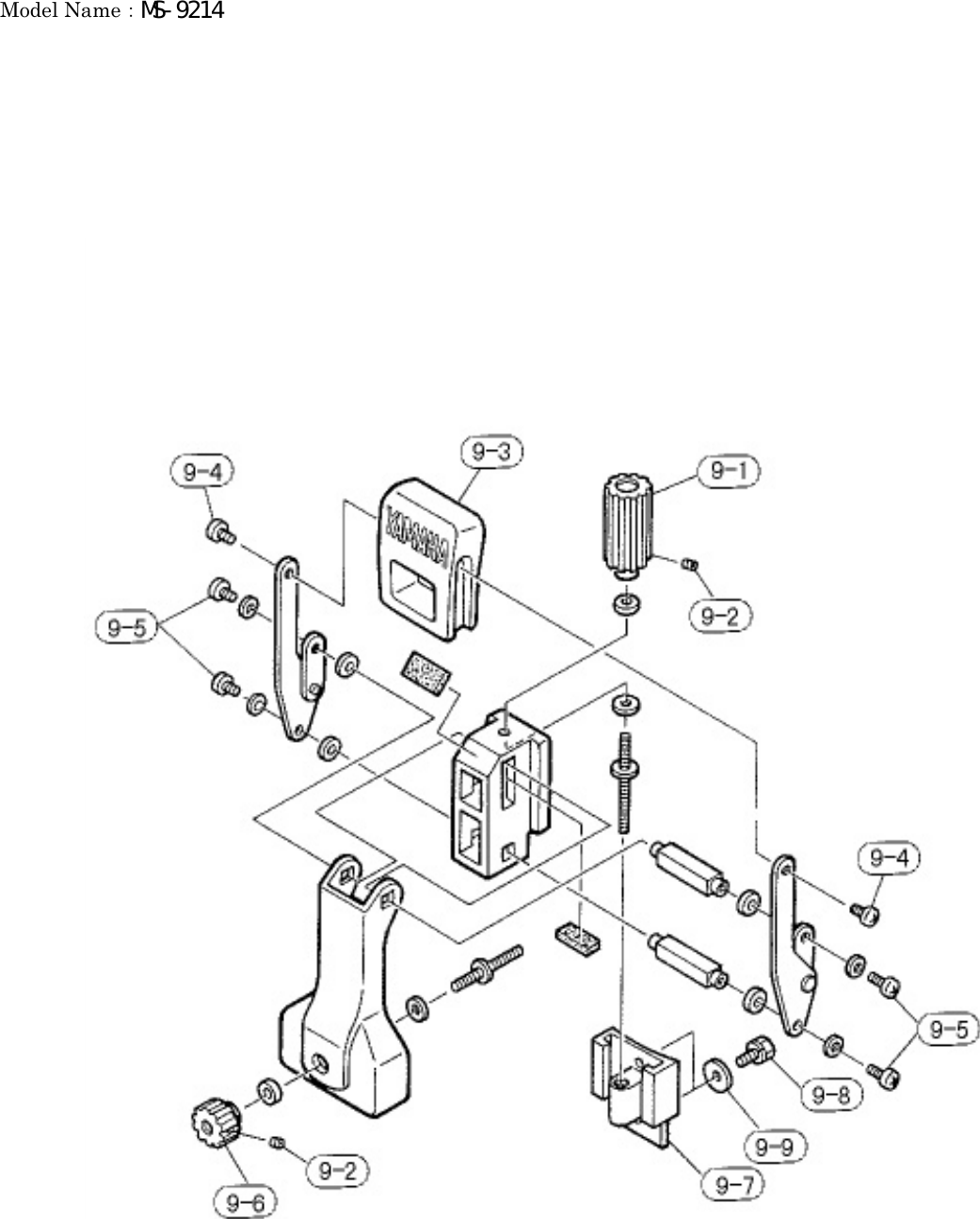 Yamaha PARTS MS 9214 Diagram