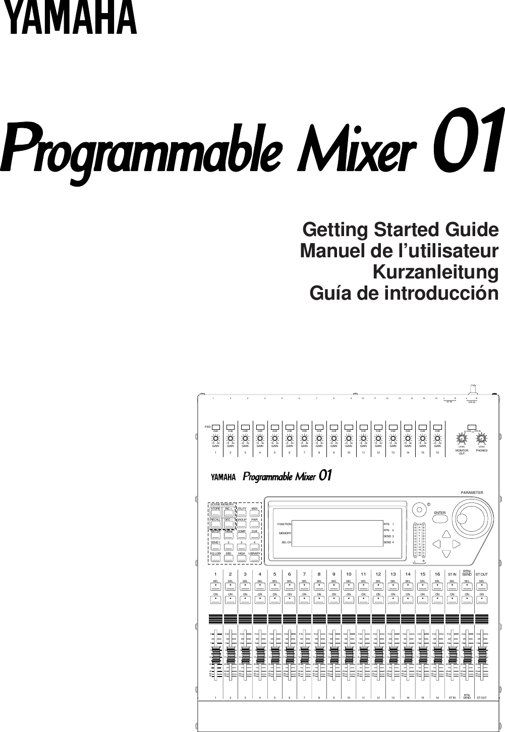 Yamaha Programmable Mixer 01 Getting Started Guide Pro Mixer01S2