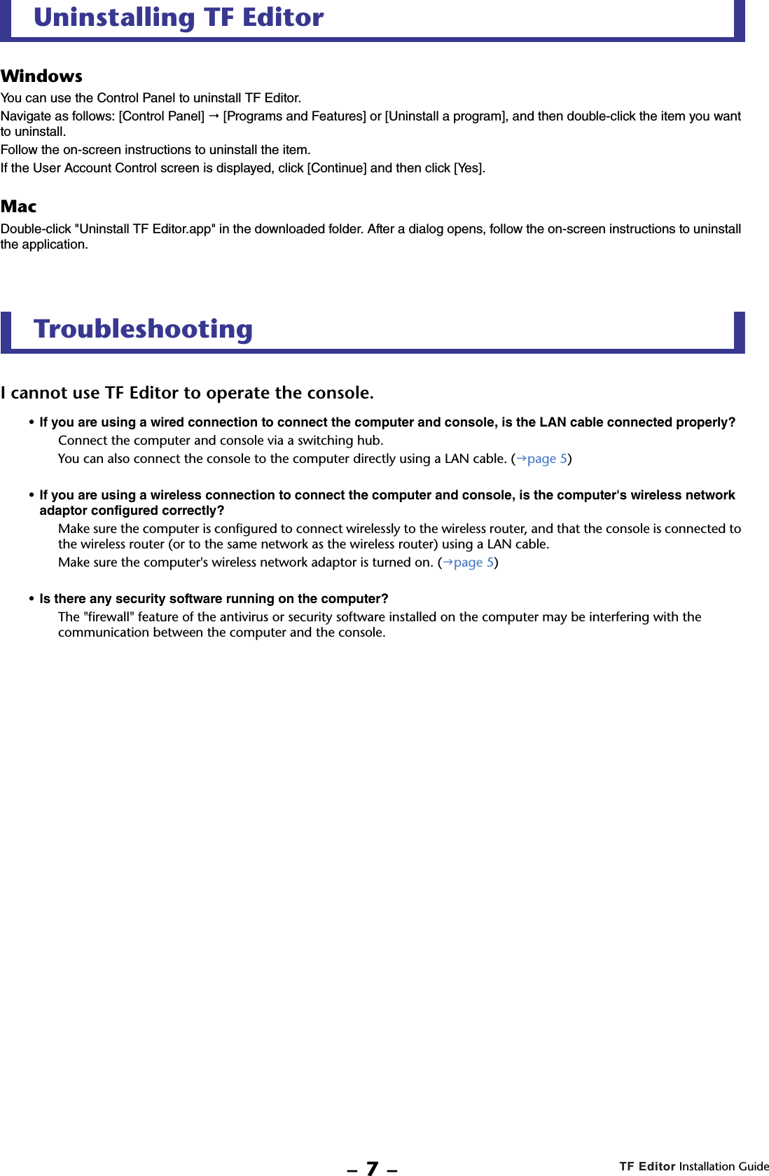 Yamaha TF Editor Installation Guide Tfeditor Ig En B0