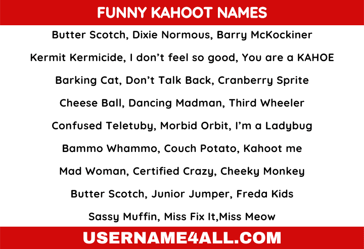 350+ Dirty, Inappropriate, Offensive & Funny Kahoot Names Lists