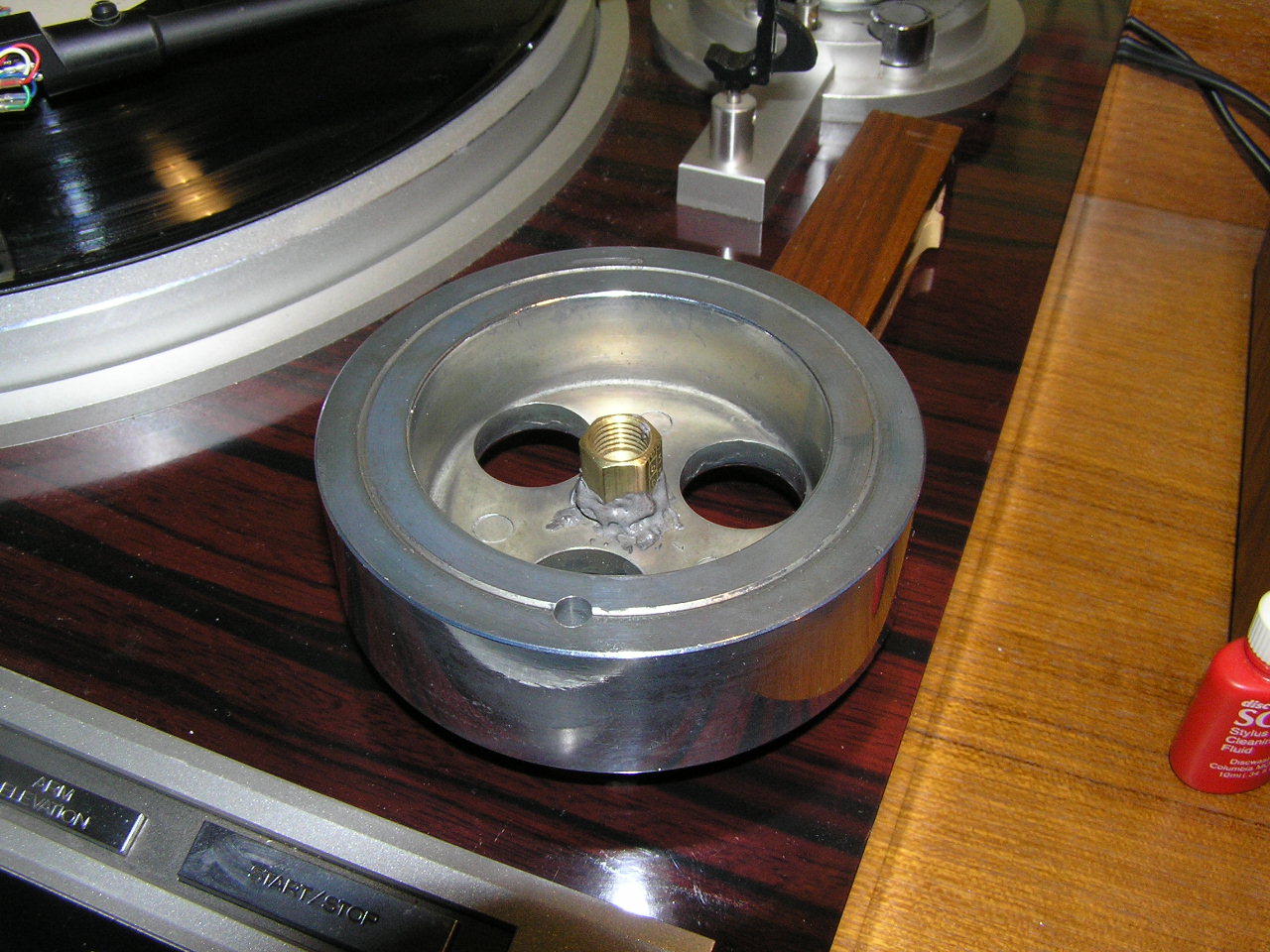 This weeks DIY project Turntable clamping weight Audiokarma Home