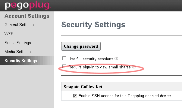 Seagate Goflex Default Username And Password / To add new user accounts