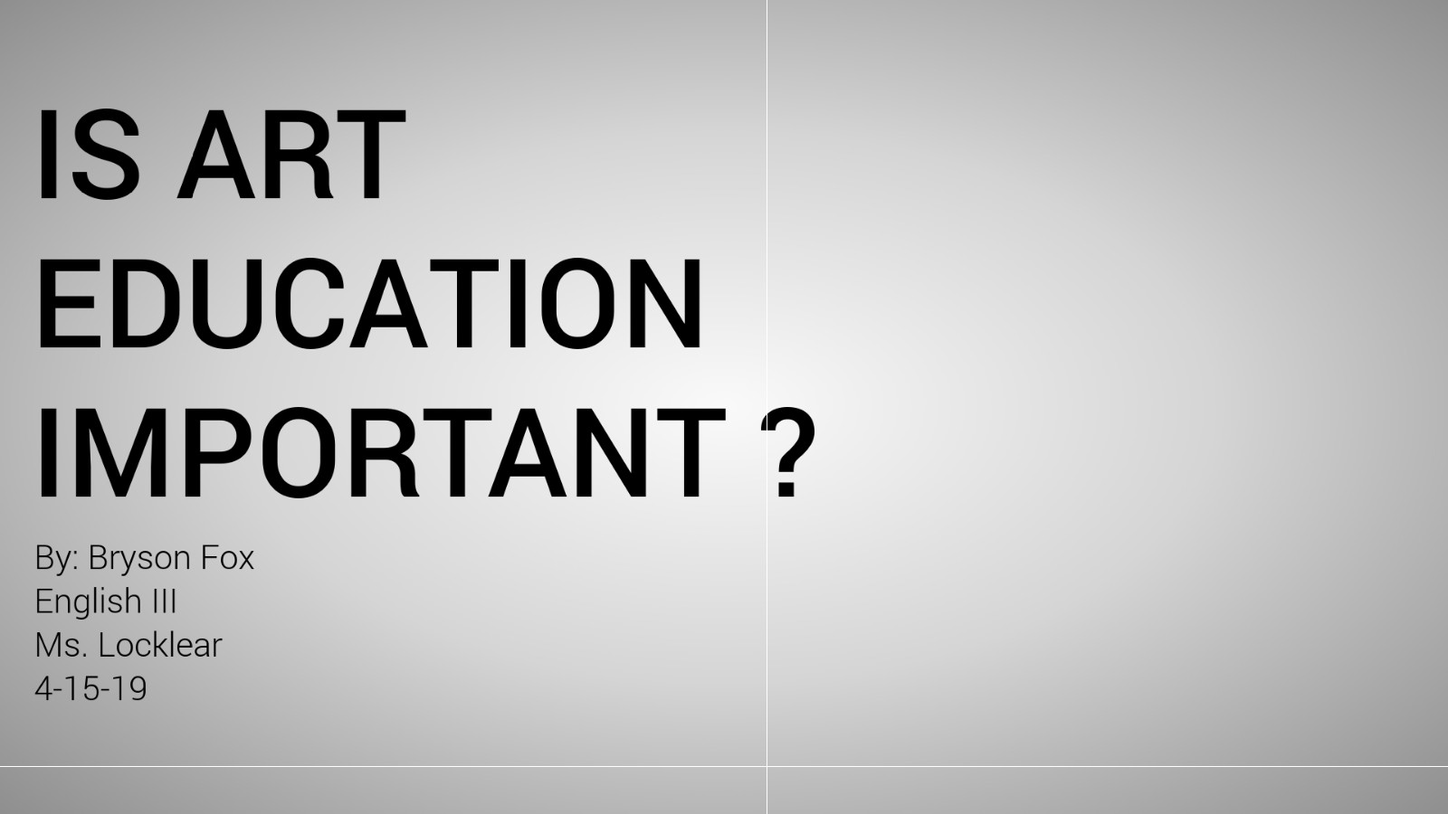 Is Art education IMPORTANT at emaze Presentation