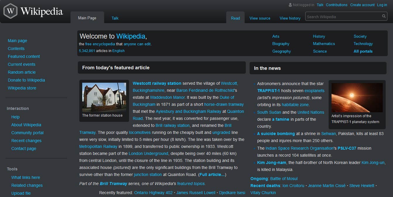 Dark Wikipedia style | Userstyles.org