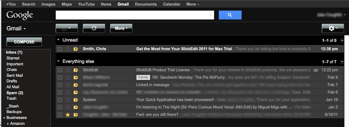 GMail Dark Theme