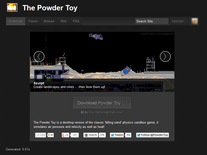 The Powder Toy custom CSS
