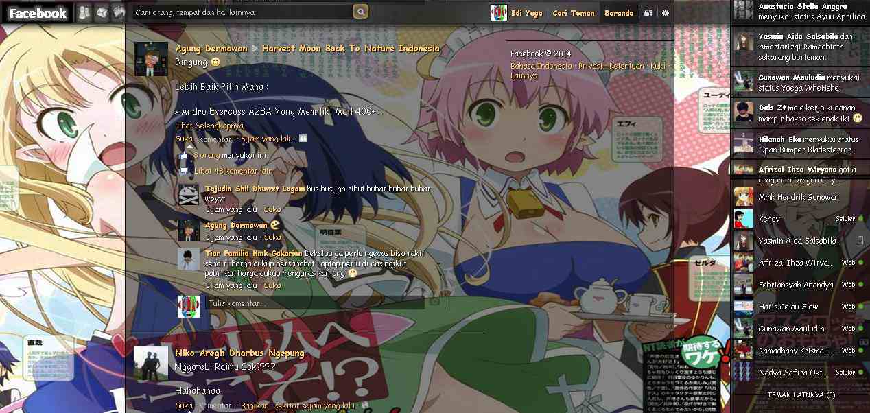 Tema Facebook Anime Astarote Omocha By Edi yuga