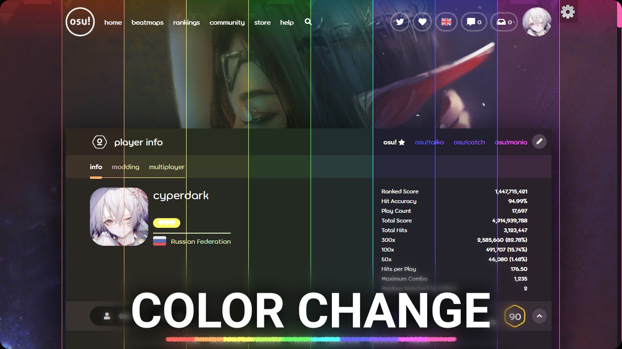 osu color changer — UserStyles.world