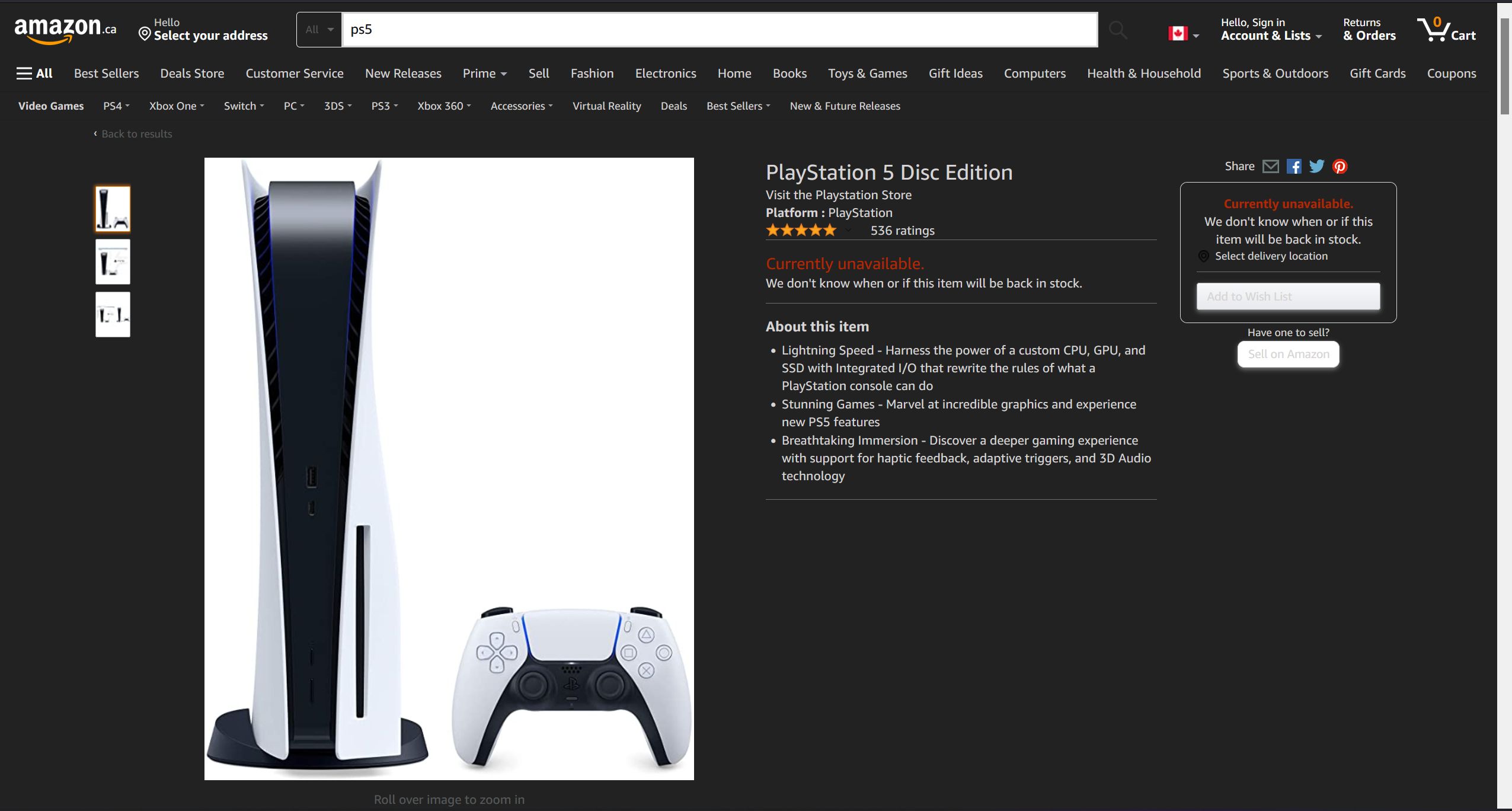 amazon.ca Dark Theme — UserStyles.world