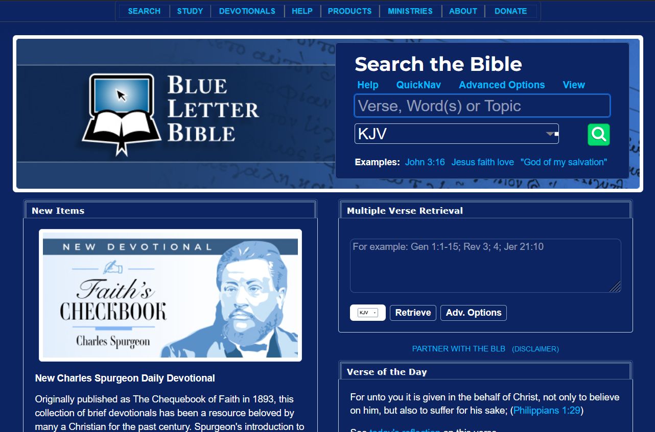 Blue Letter Bible reDESIGNED — UserStyles.world