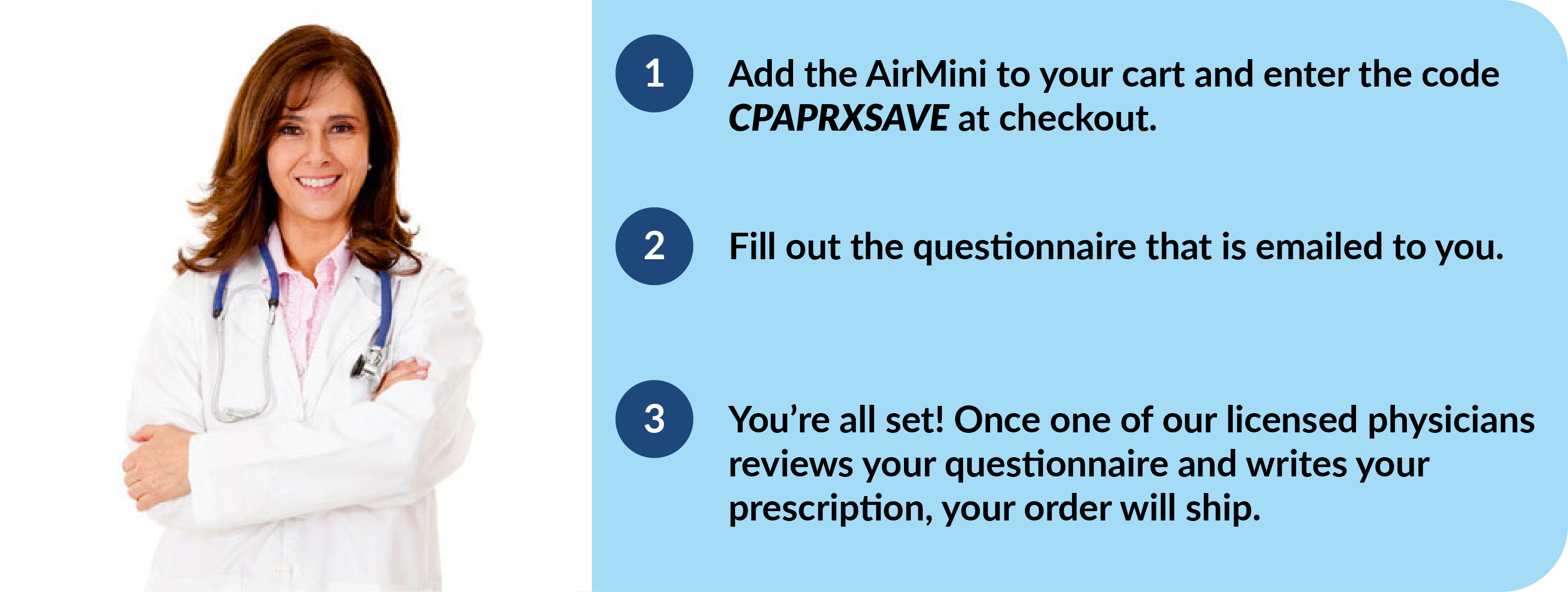 Free CPAP Prescription Renewal February AirMini Special Easy Breathe