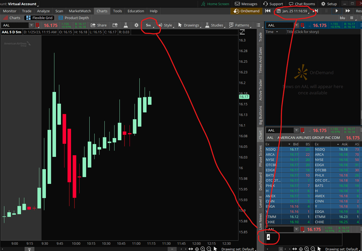 Countdown Clock to bar close in ThinkorSwim? useThinkScript Community